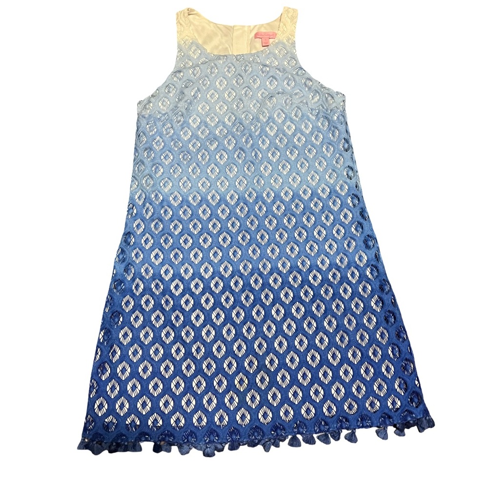 Lilly Pulitzer Blue Lace Ombré Dress - Picture 2 of 4